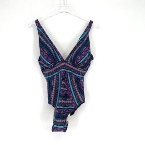 Miraclesuit Swimsuit Women 14 Colorful Geometric Caravan Odyssey Aztec One Piece